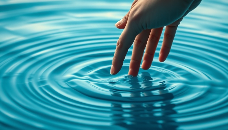Artistic hand creating ripples on water on MIT Sloan cover.