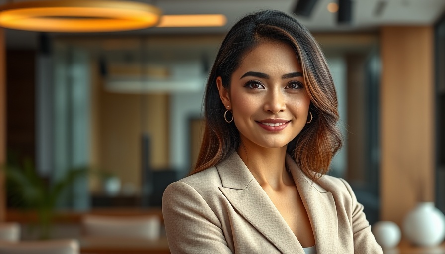 Professional woman in elegant attire highlighting the importance of names in business communication.
