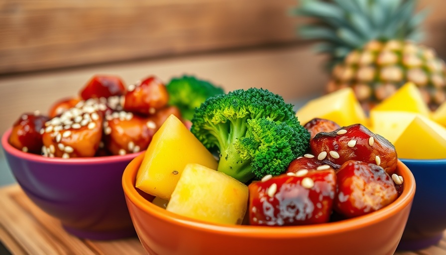 Delicious bowls of glazed chicken and broccoli for Konala franchise deal.
