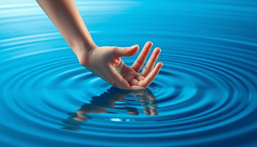 Modern cover art of a hand creating ripples, symbolizing critical reader of academic research.