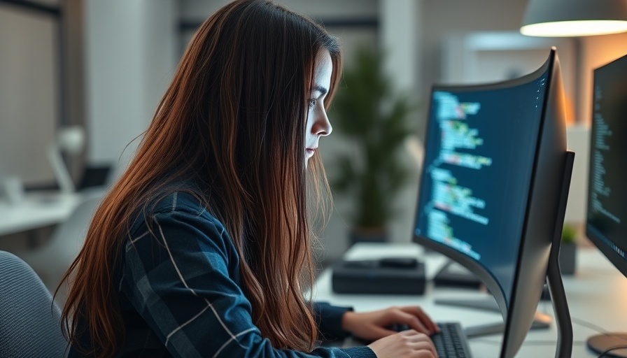 Person coding at desk, capturing modern vibe coding workspace.