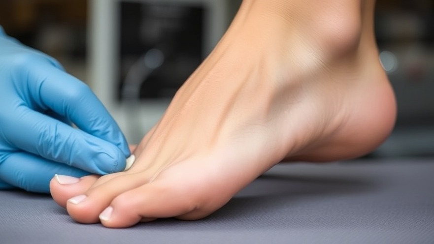 Fitting an orthotic insole for improving balance with orthotics in seniors.