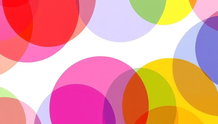 Colorful transparent circles representing trust in AI for small businesses