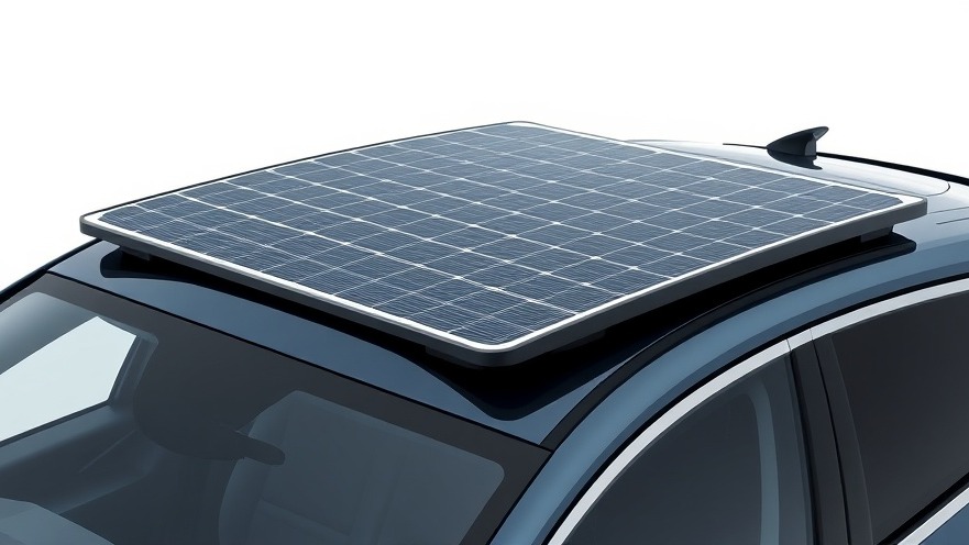 Sleek Gosun rooftop solar EV charger showcasing innovative solar technology for sustainable travel.