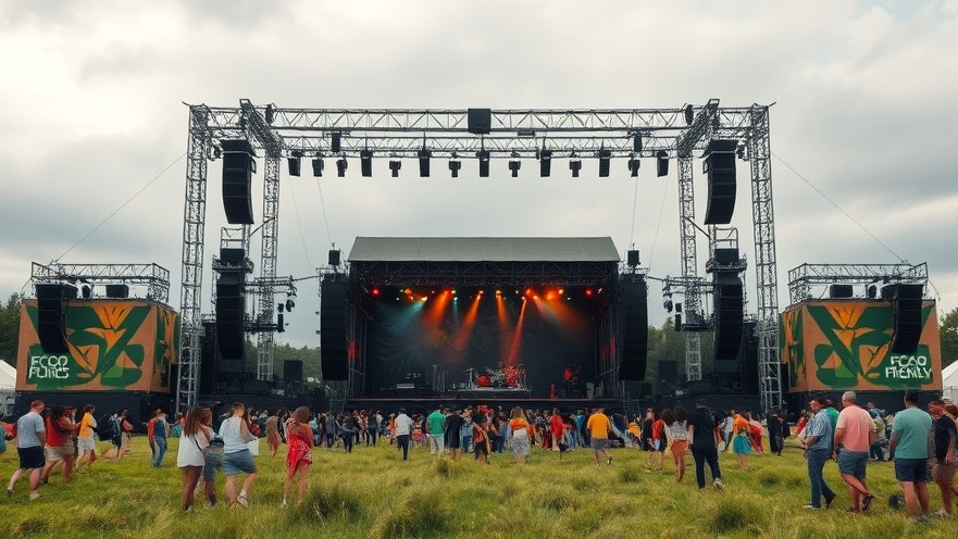 Eco-friendly generators at The LIDO Festival powering solar-powered events in London.