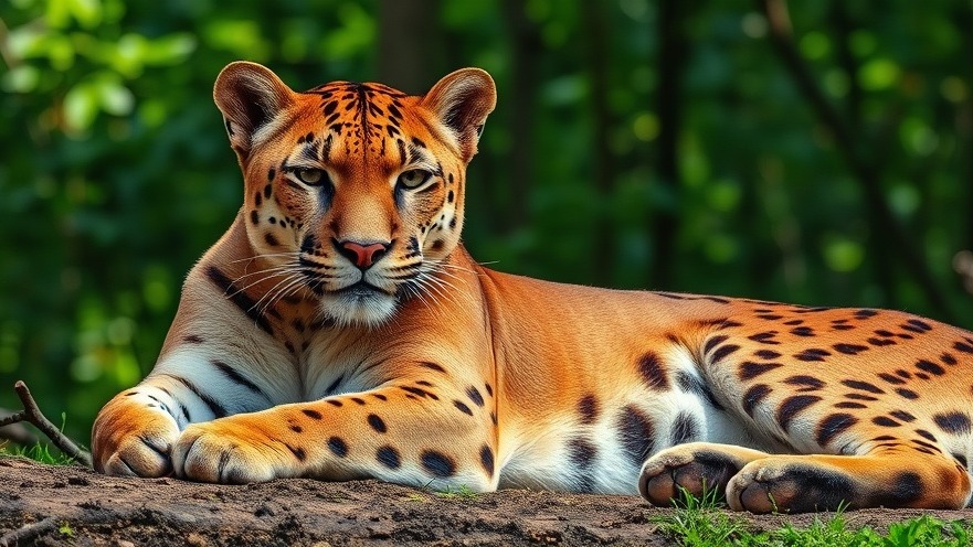Florida Panther in vibrant forest, showcasing eco-tourism and conservation efforts.