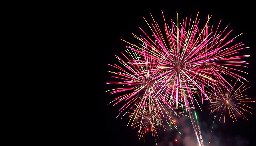 SeaWorld Orlando summer drone show with vibrant fireworks display.