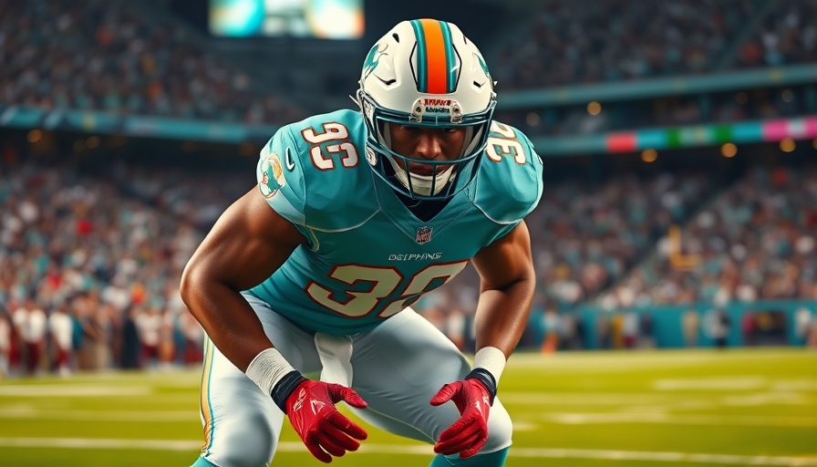 Austin Jackson of Miami Dolphins focused on football field