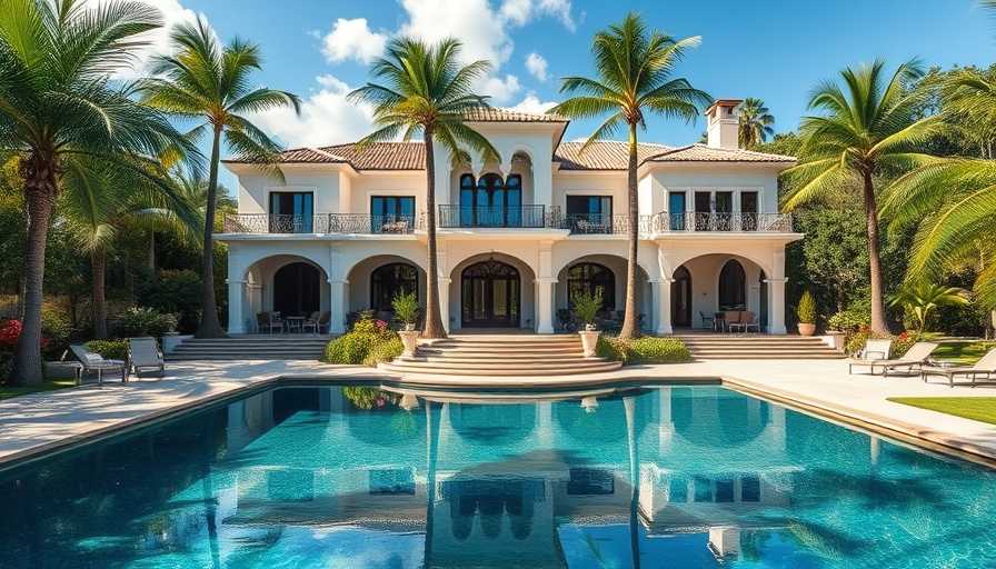 Bob Vila Palm Beach house with Mediterranean architecture and pool.