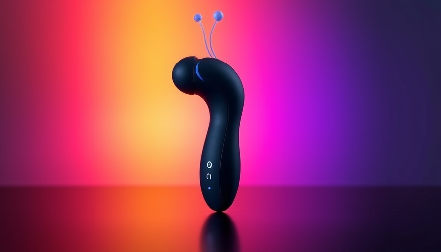 Hot Octopuss Pulse Duo with remote on colorful gradient.