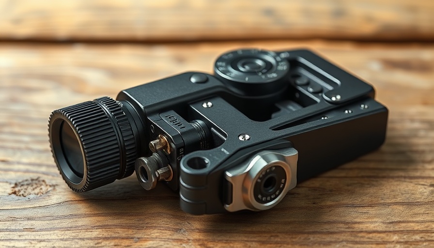 Amazing gadget with intricate mechanical design and polished metal detail.