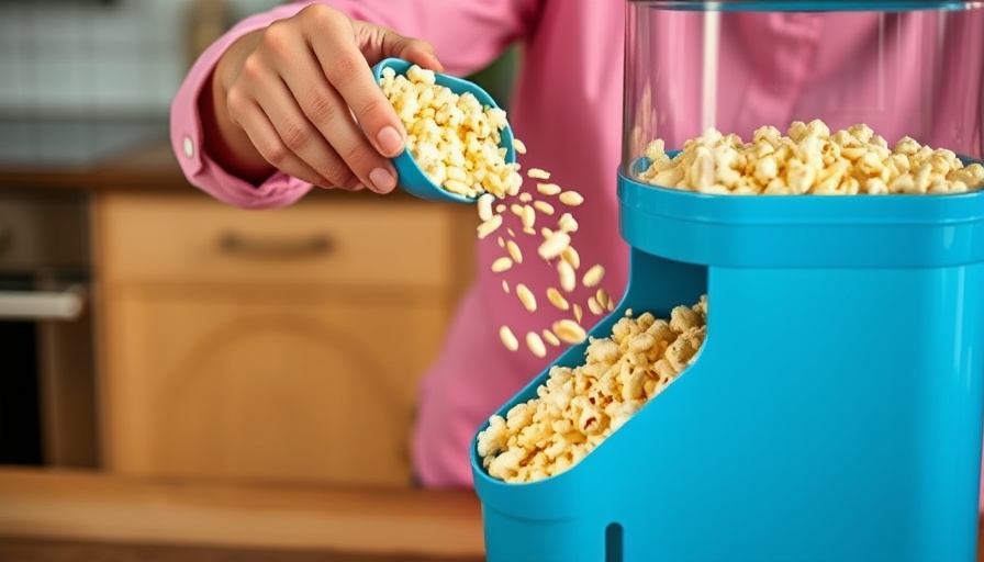 Innovative Flavors of Popcorn preparation demonstration in kitchen.