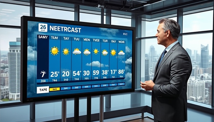 South Florida weather forecast displayed by meteorologist in studio.