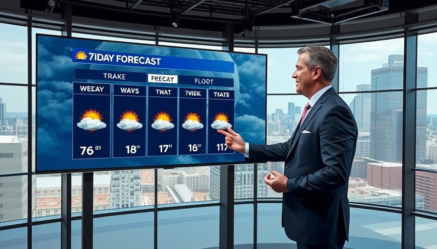 South Florida weather forecast June 25, 2025, presented by a forecaster in a studio.
