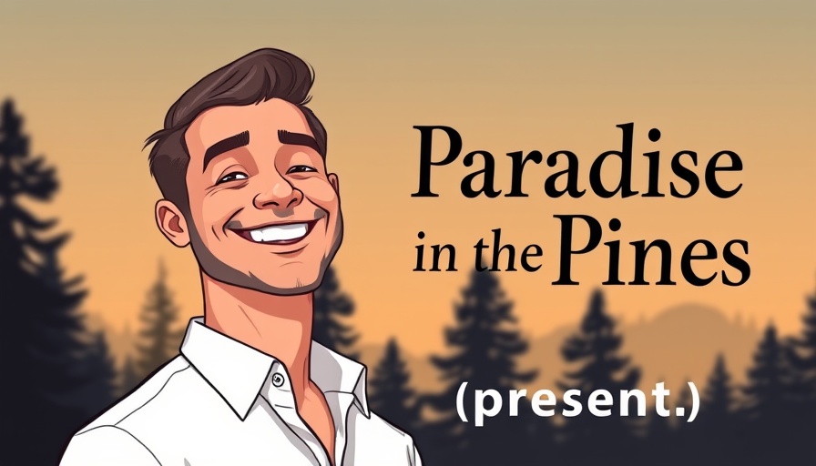 Stylized man portrait with storytelling event text, featuring Pinehurst Resort Storyteller.