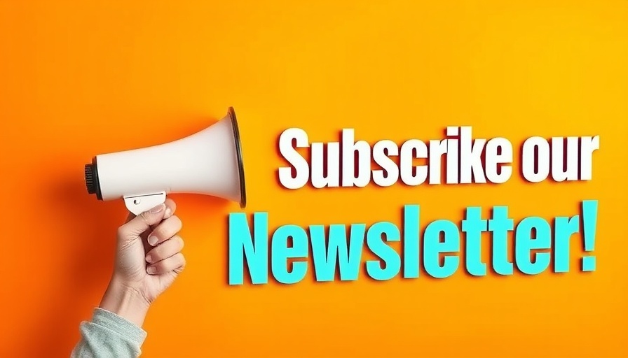Person with megaphone for newsletter announcement.