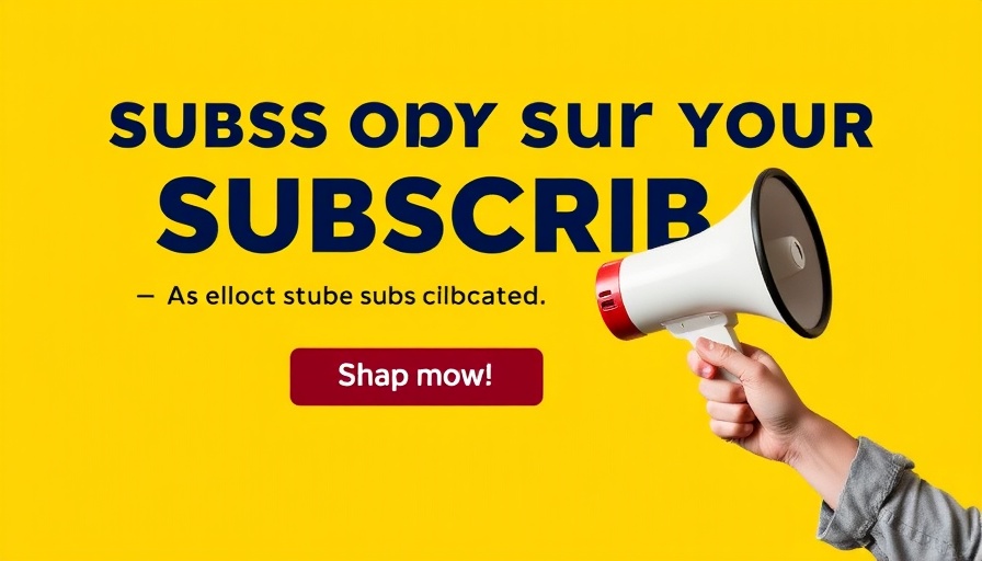 Eagle Springs Drug Bust: Newsletter subscription banner with megaphone.