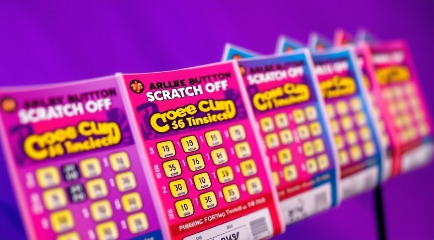 Colorful lottery scratch-off tickets showcasing local community excitement.