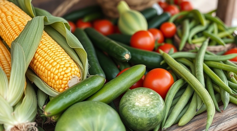 Fresh produce at a roadside stand supporting veterans in community agriculture.