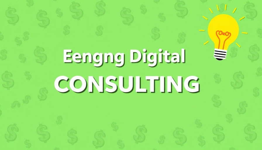 TikTok consulting opportunity business idea on green background