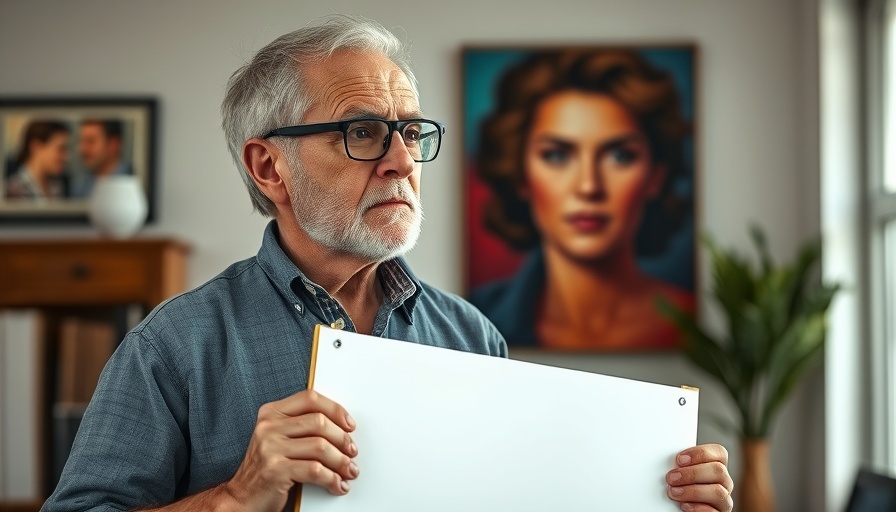 Contemplative man holding whiteboard, retirement income booster idea.