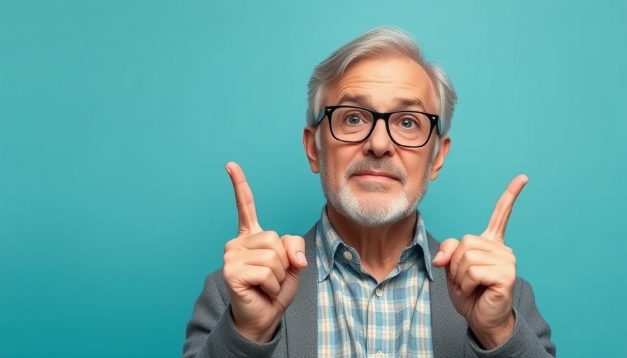 Mature man engaging viewers, sell through rate for eBay focus.