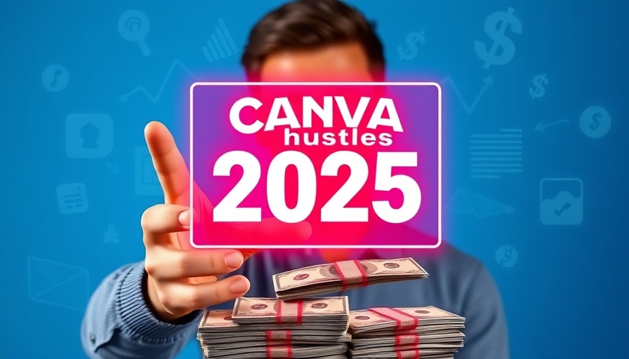 Make money with Canva: Best hustles 2025 infographic.