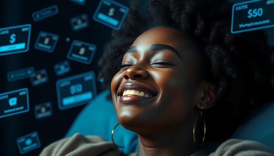 Smiling woman thinking of sales, ideal for a landing page that converts.