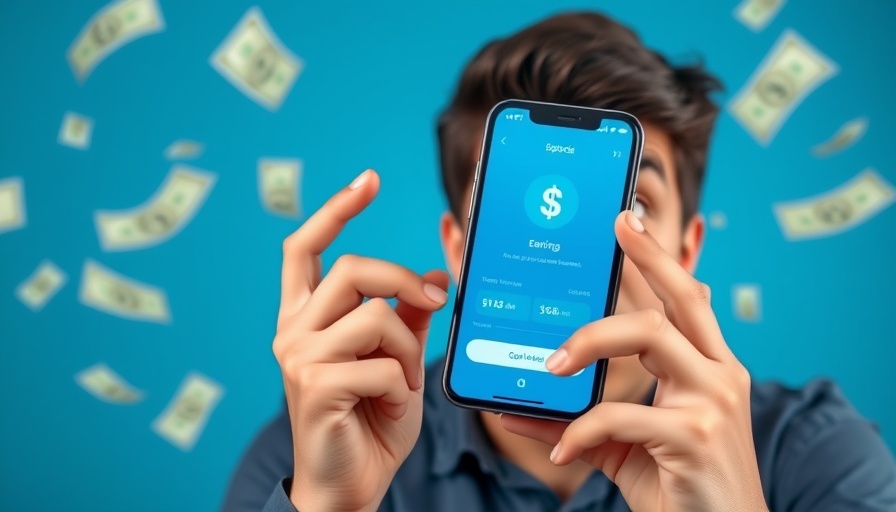 Earning Money on Substack: Surprised reaction with smartphone earnings display.