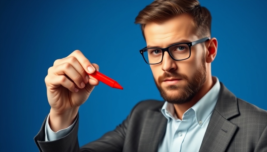 YouTube channel success strategy with focused presenter, blue background.