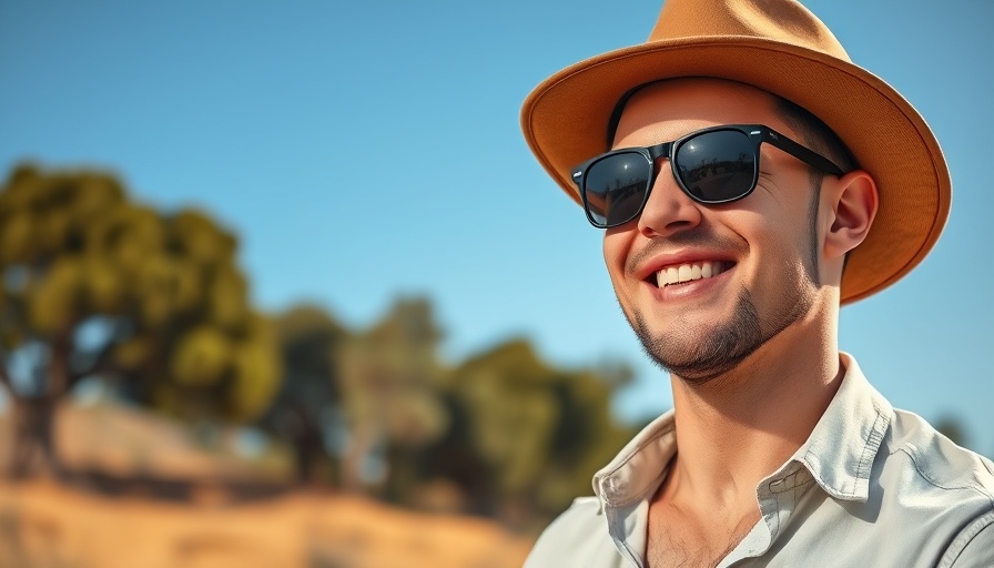 Man with hat and sunglasses smiling outdoors, natural setting, fastest growing side hustles for 2025