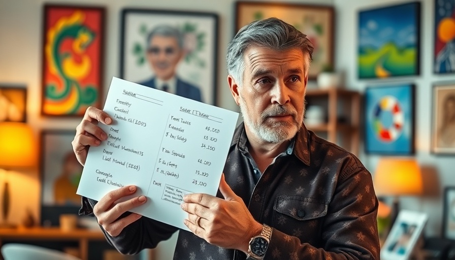 Man discussing retirement withdrawals timing with notes.