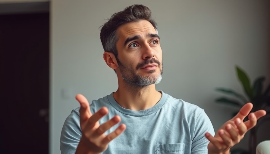 Person explaining YouTube success strategies indoors.