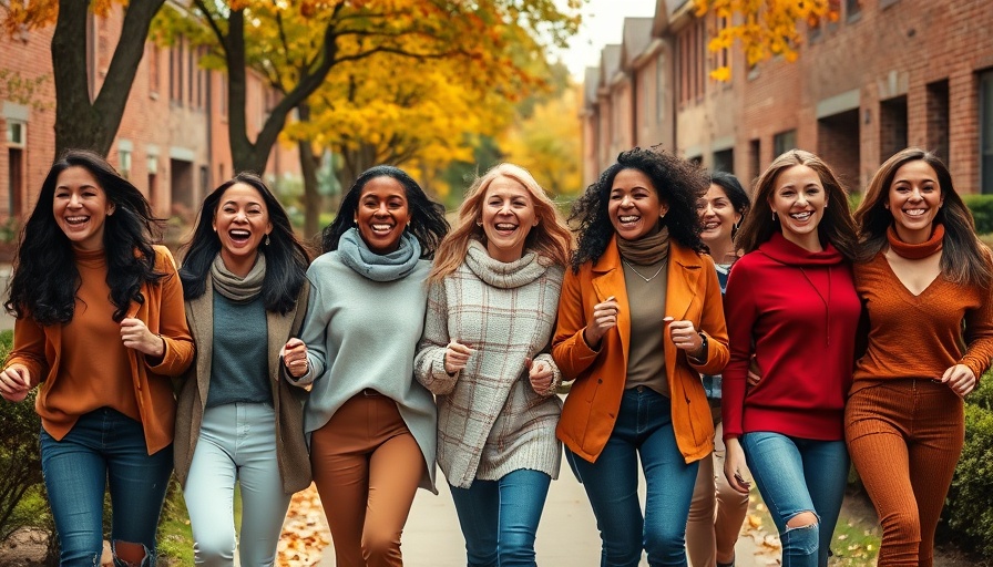 Happy women enjoying the benefits of joining a local walking group.