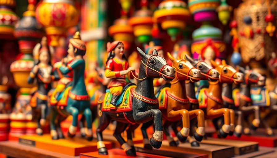 Senior Nomads Bollywood Adventures: Colorful Indian figurines.