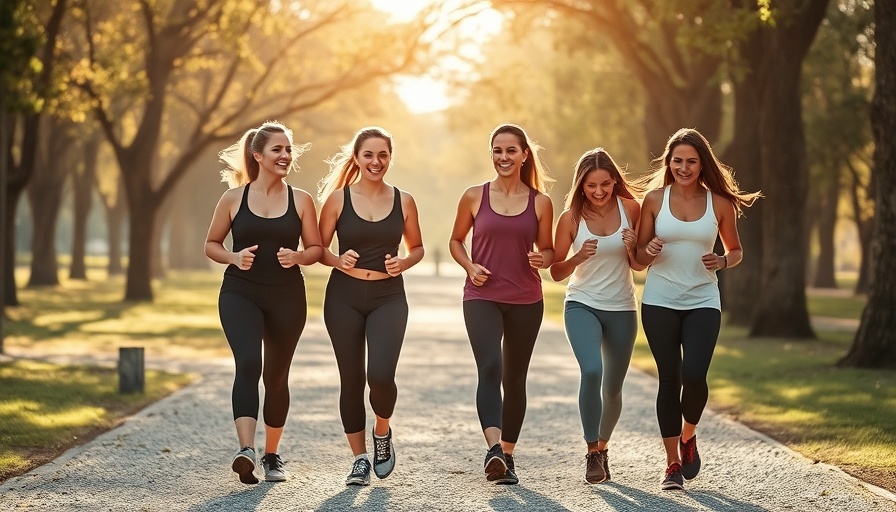 Group of women walking in a park, natural weight loss tips.