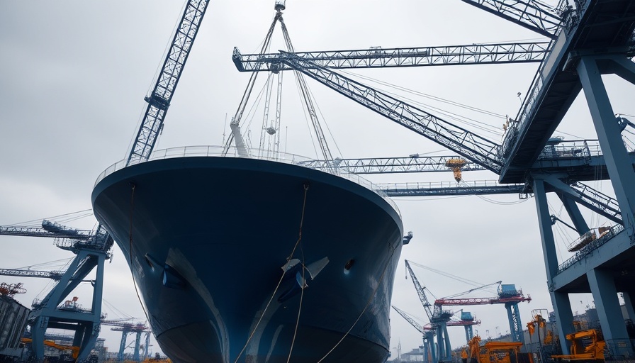 AquaDome installation on Royal Caribbean ship at shipyard.