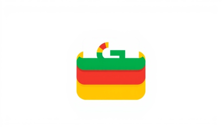 Colorful Google News icon with red, green, and yellow layers