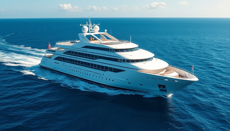 Luxury cruise ship on serene ocean for Regent Seven Seas sailings 2027-28.