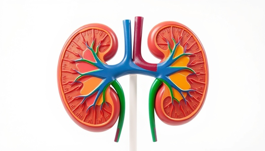 Anatomical kidney model for natural ways to prevent kidney failure.