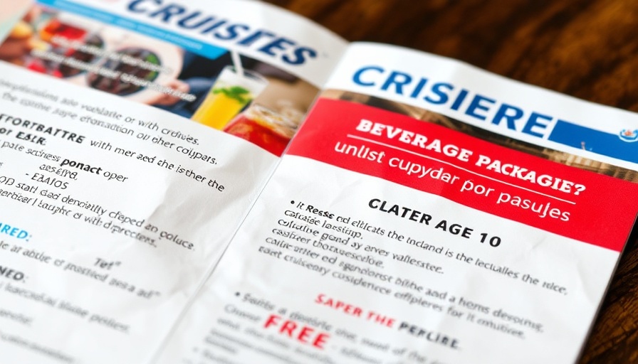 Close-up of Royal Caribbean cruise offers and packages from Freedom of the Seas Bahamas Cruise.