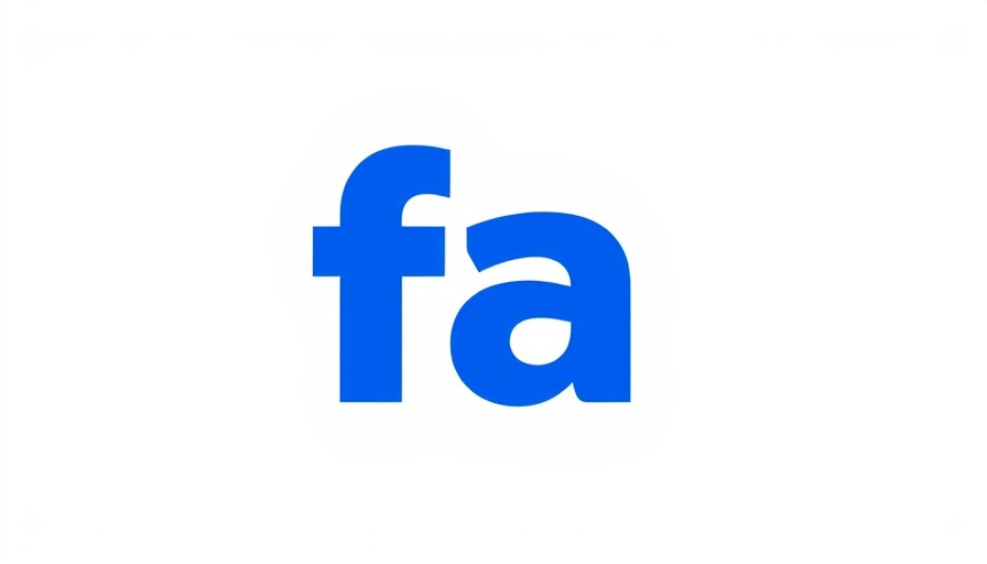 Bold blue 'fa' exclamation mark on white background