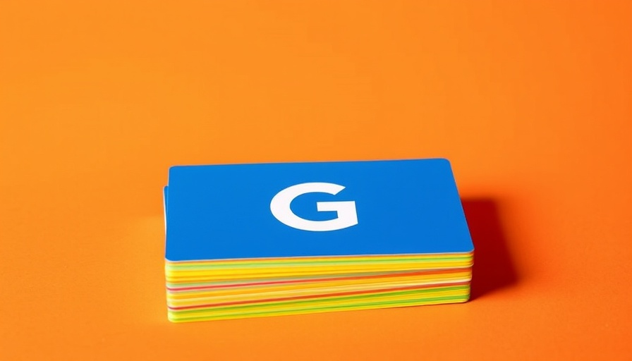 Iconic logo representing a stack of colorful cards, vibrant design.