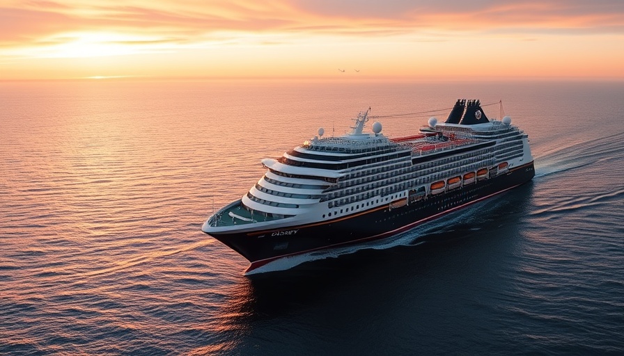 Disney Wonder Cruise sailing at sunset, Australia