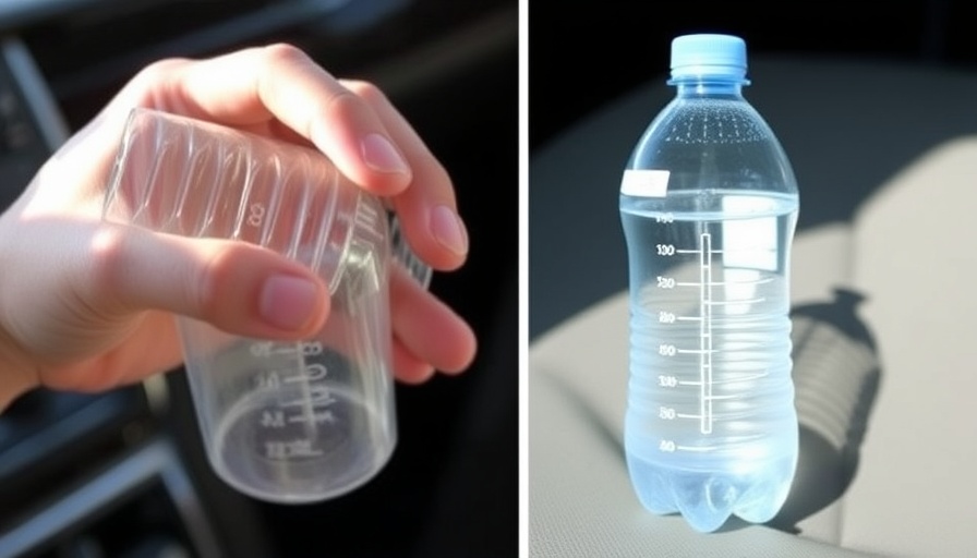 What happens if you drink from a plastic water bottle left in a hot car