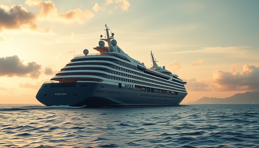 Royal Caribbean cruise ship majestically sailing at sea.