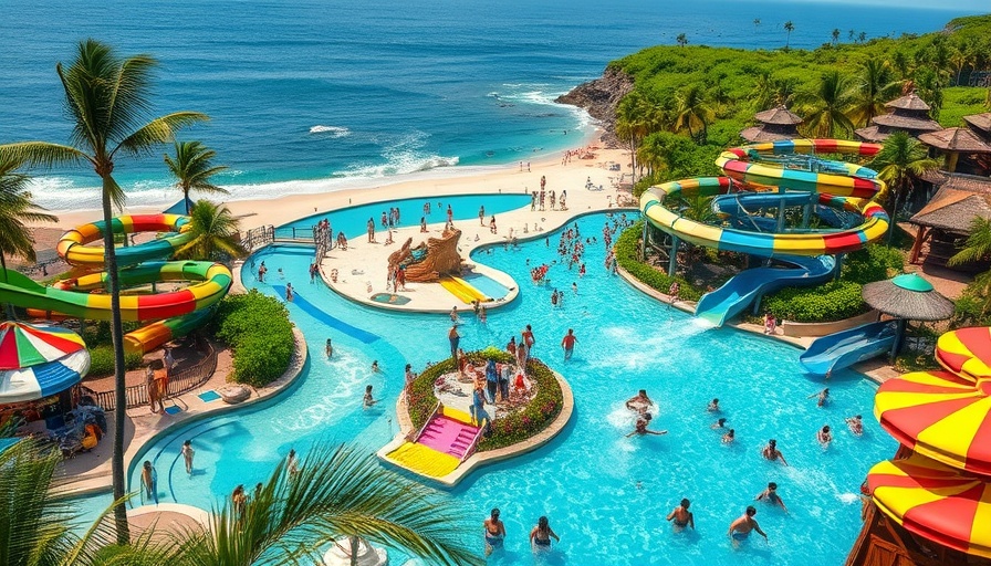 Colorful water slides at CocoCay vs Celebration Key.