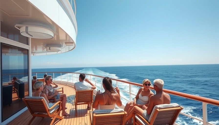 Adults relaxing on a luxury cruise deck during the day