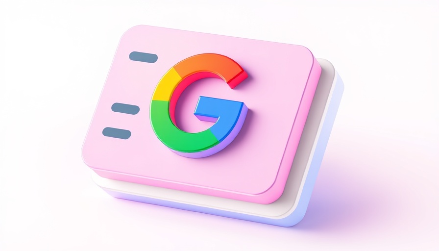 Google News icon with blue, red, green, yellow cards.