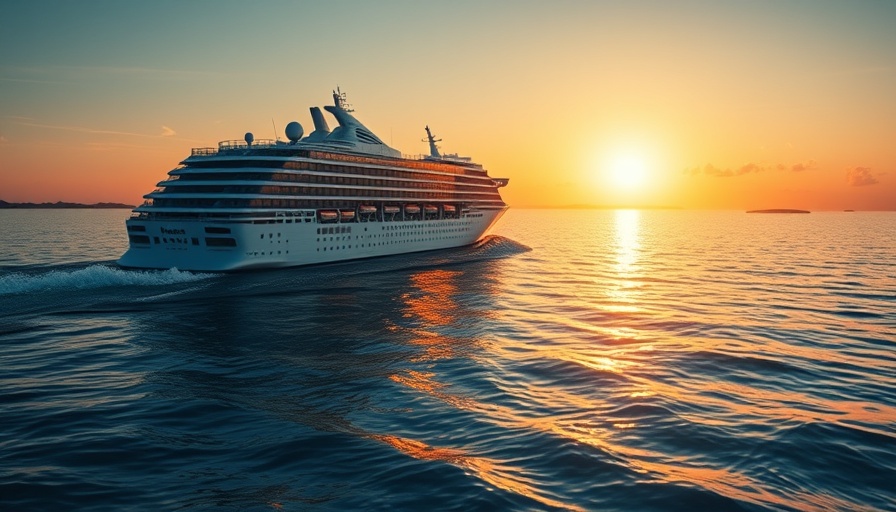 Nicko Cruises ship at sunset for Nicko Cruises 2026-27 World Cruise.